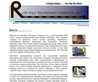 Rite-Waytransport.com(Rite-Way Transport Company, Inc) Screenshot