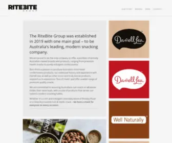 Ritebitegroup.com.au(Australia's Leading Snack Company) Screenshot