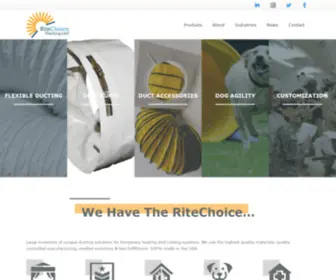 Ritechoiceducting.com(Global Supplier of Industrial Flexible Ducting) Screenshot