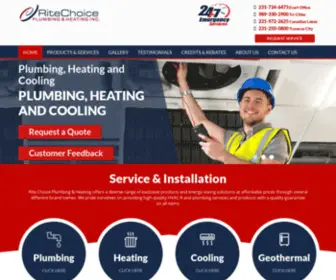 Ritechoiceplumbingandheating.com(Plumbing & Heating Inc) Screenshot