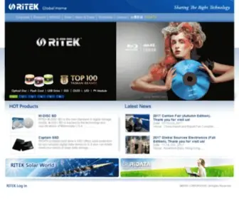 Ritek.com(RITEK Group) Screenshot
