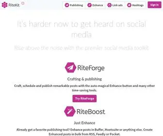 Ritekit.com(Ritekit) Screenshot