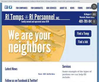 Ritemps.com(Temporary and permanent staffing in Rhode Island) Screenshot