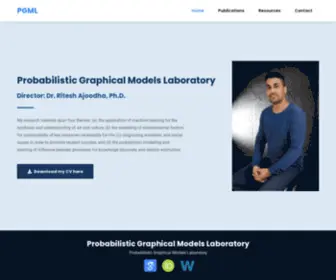 Riteshajoodha.co.za(Probabilistic Graphical Models Laboratory) Screenshot