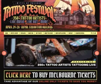 Ritesofpassagefestival.com(Rites of Passage Tattoo Festival) Screenshot