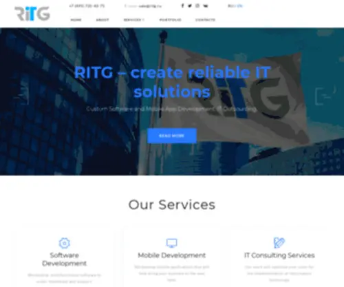 Ritgsoft.com(Developers of reliable software and mobile applications) Screenshot