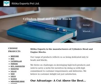 Ritikaexports.com(Ritika Exports Pvt Ltd) Screenshot