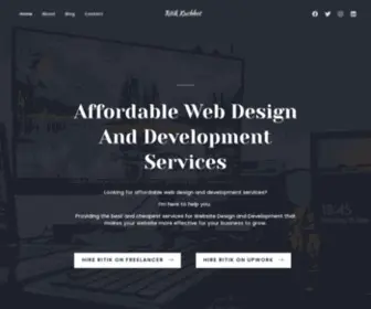 Ritikkachhot.com(Affordable Web Design Services at 99$) Screenshot