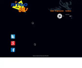 Ritmofm881.com(Bienvenidos a RitmoFM 88.1) Screenshot