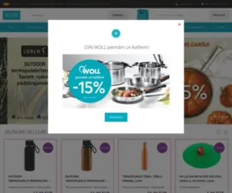 Rito.lv(Trauku veikalos RITO atradīsiet visu nepieciešamo virtuvei) Screenshot