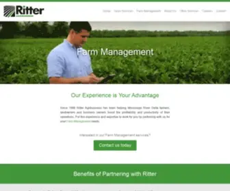 Ritterag.com(Farm Management & Grain Services in Midsouth) Screenshot