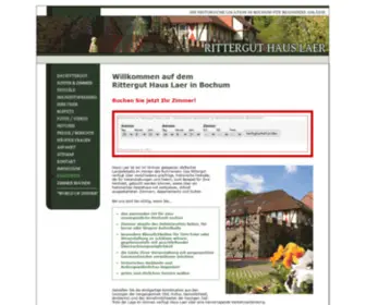 Rittergut-Haus-Laer.de(Rittergut Haus Laer) Screenshot