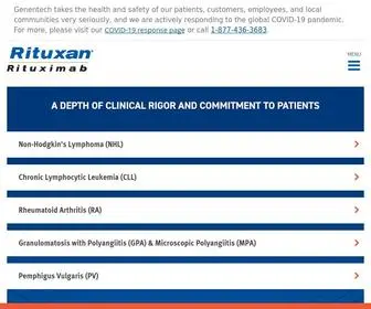 Rituxan-HCP.com(Treatment for RA) Screenshot