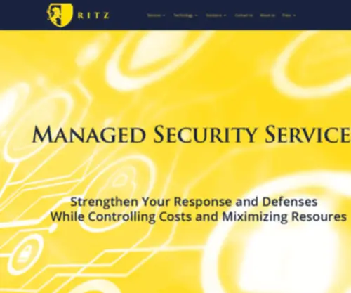 Ritz.com.mm(Cyber security & managed services) Screenshot