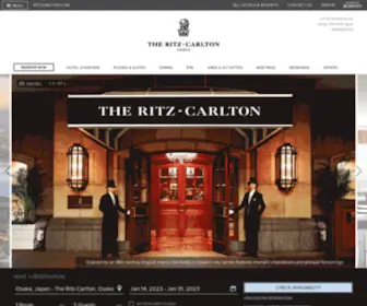 Ritzcarltonosaka.com(Osaka Japan Hotel) Screenshot