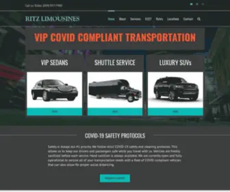 Ritzlimos.com(Ritz Limousines) Screenshot