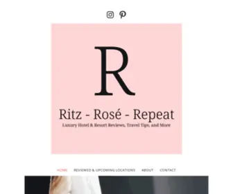 Ritzroserepeat.com(Luxury Hotel and Resort Reviews) Screenshot