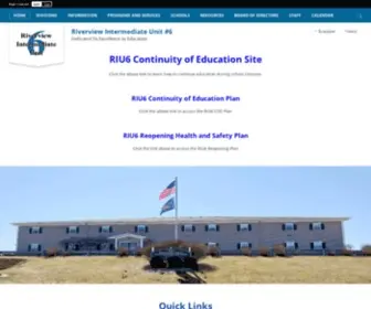 Riu6.org(Riverview Intermediate Unit #6) Screenshot