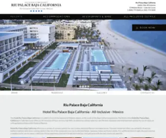 Riubajacaliforniaresort.com(Riu Baja California Los Cabos All Inclusive Resort) Screenshot