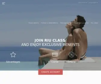 Riuclass.com(Riu Class) Screenshot