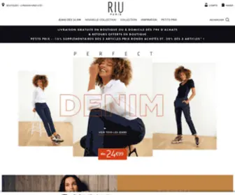 Riuparis.fr(Bienvenue sur la boutique en ligne RIU Paris) Screenshot