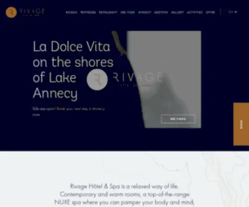 Rivage-Hotel.com(Rivage Annecy Hôtel 4) Screenshot