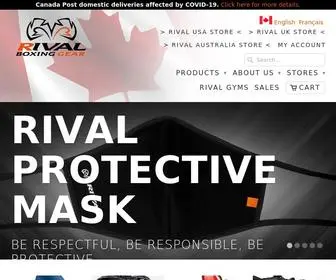 Rivalboxing.ca(Rival Boxing Store) Screenshot