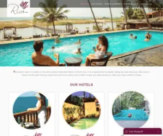 Rivaresorts.com(Riva Beach Resort) Screenshot