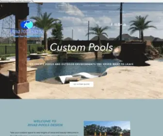 Rivaspoolsdesign.com(Houston Swimming Pool Builders) Screenshot