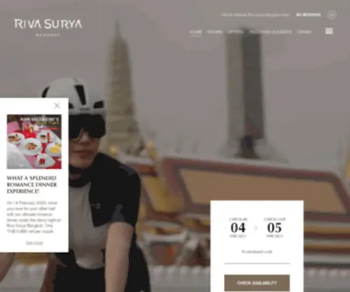 Rivasuryabangkok.com(The Riva Surya Bangkok Hotel) Screenshot