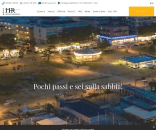 Rivazzurra.it(Rimini Hotel Rivazzurra offerte vacanze All inclusive) Screenshot
