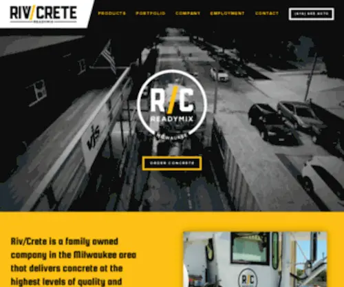 RivCrete.com(Riv/Crete) Screenshot