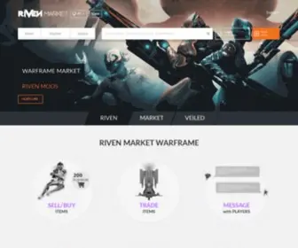 Rivenmarket.com(Riven Market Warframe) Screenshot