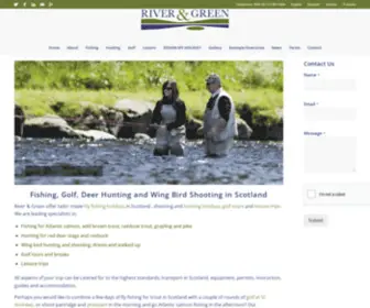 River-Green.com(Fly fishing holidays in Scotland) Screenshot