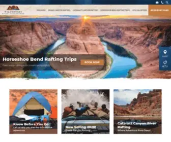 Riveradventures.com(Wilderness River Adventures) Screenshot