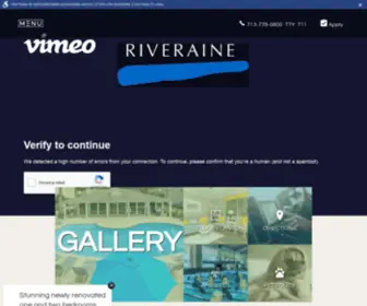 Riveraine.com(Riveraine Apartments) Screenshot