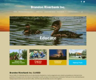 Riverbank.mb.ca(Brandon Riverbank Inc) Screenshot