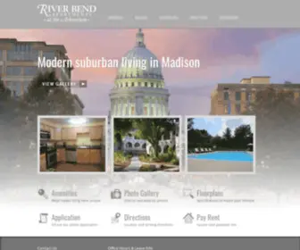 Riverbendmadison.com(River Bend Apartments) Screenshot