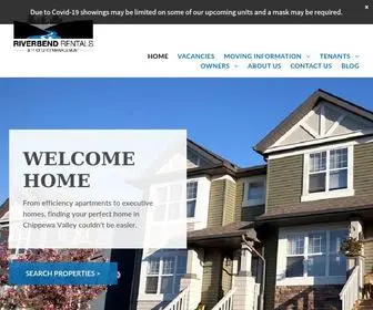 Riverbendpm.com(Riverbend Rentals & Property Management in Eau Claire and Chippewa Falls area) Screenshot