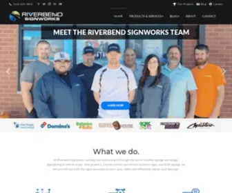 Riverbendsignworks.com(Riverbend Signworks Sign Shop) Screenshot