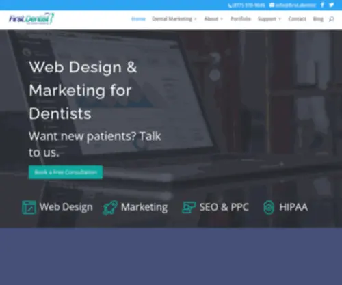 Riverbridgedesign.com(Web Design and Marketing for Dentists by First Dentist) Screenshot