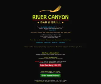 Rivercanyon.com.au(Party & Entertainment Restaurant with Buffet Dinner) Screenshot