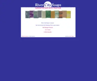 Rivercitysoaps.com(Handcrafted Soap with a Texas Flair) Screenshot