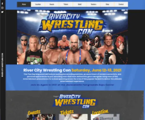 Rivercitywrestlingcon.com(River City Wrestling Con) Screenshot