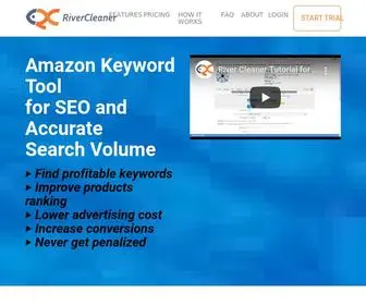 Rivercleaner.com(Keyword Research Tool for Amazon Sellers) Screenshot