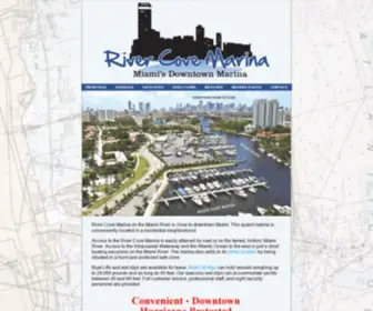 Rivercovemarina.com(River Cove Marina on the Miami River) Screenshot