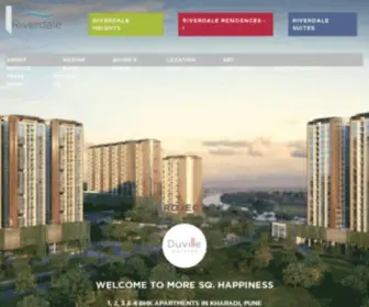 Riverdalepune.com(Ready possession flats for sale by top builder in Kharadi) Screenshot