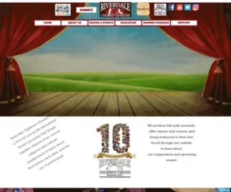 Riverdaletheatre.org(The Riverdale Children's Theatre) Screenshot