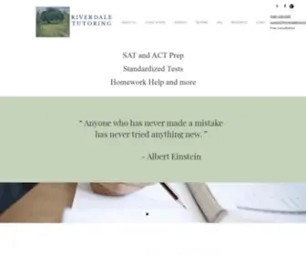 Riverdaletutor.com(Riverdale Tutoring) Screenshot