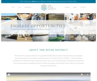 Riverdistrictfw.com(About the River District) Screenshot